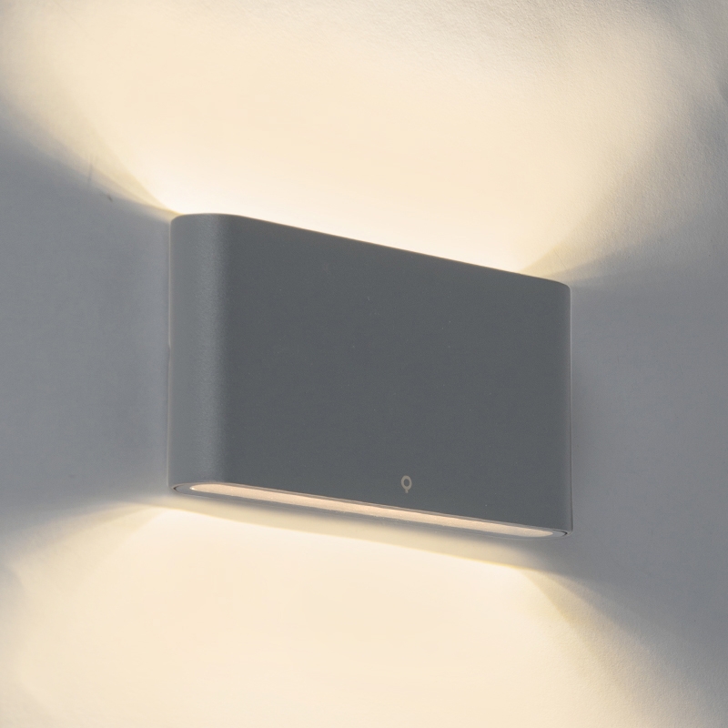 Kültéri fali lámpa sötétszürke 17,5 cm IP65 LED-del - Batt