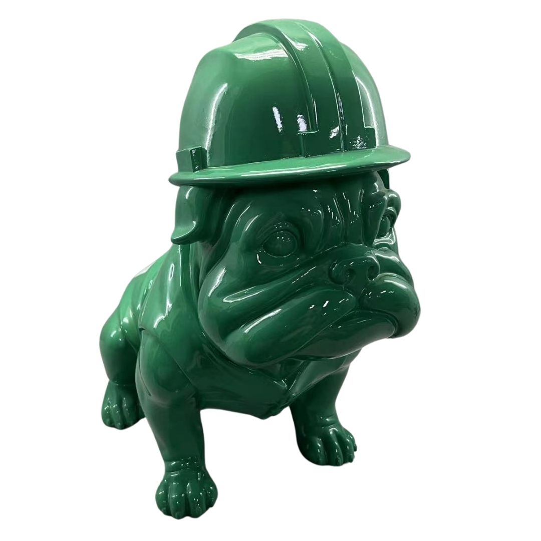 Munkás bulldog - szobor