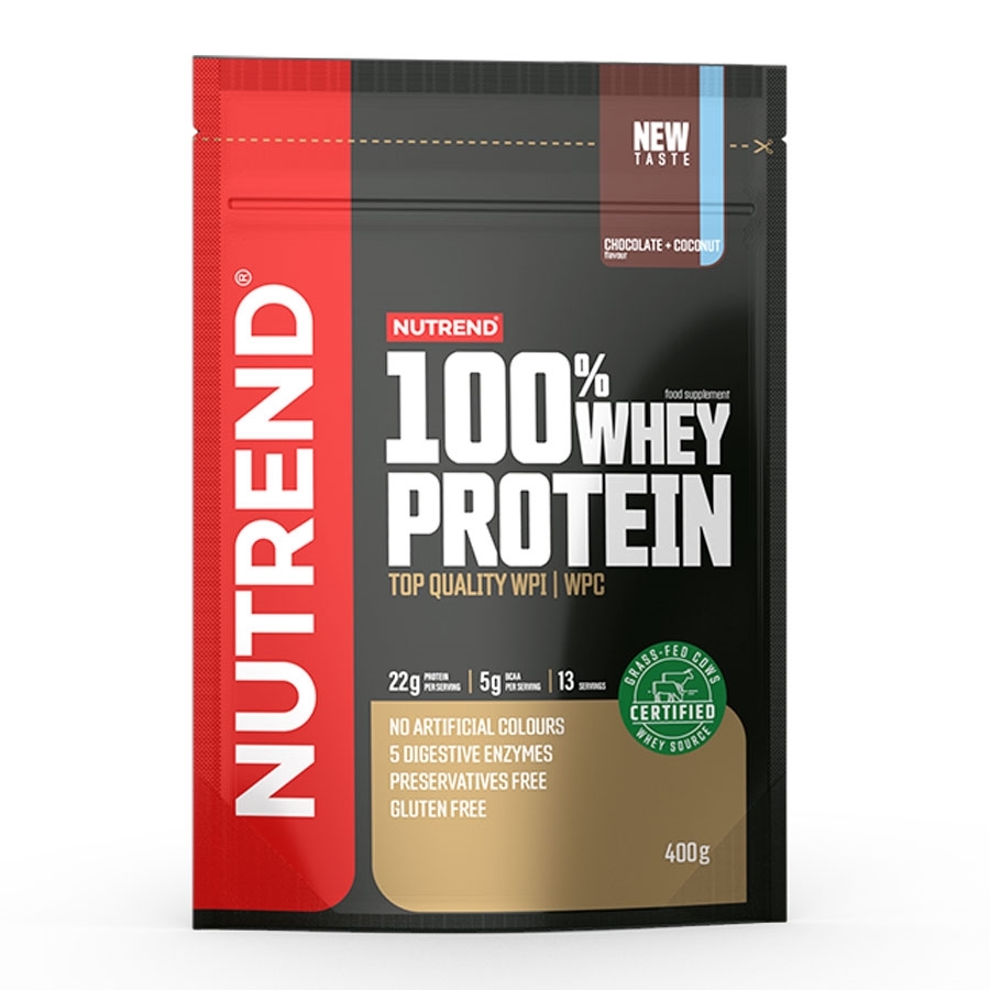 Por koncentrátum Nutrend 100% WHEY Protein 400g  csokoládé brownies