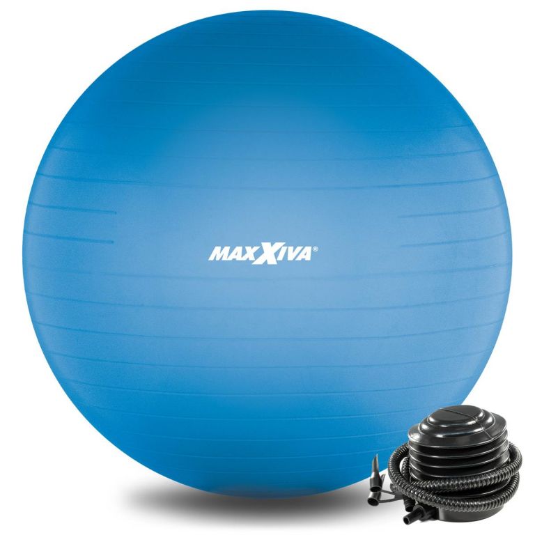 Gimnasztikai labda MAXXIVA® Kék Ø75 cm + szivattyú