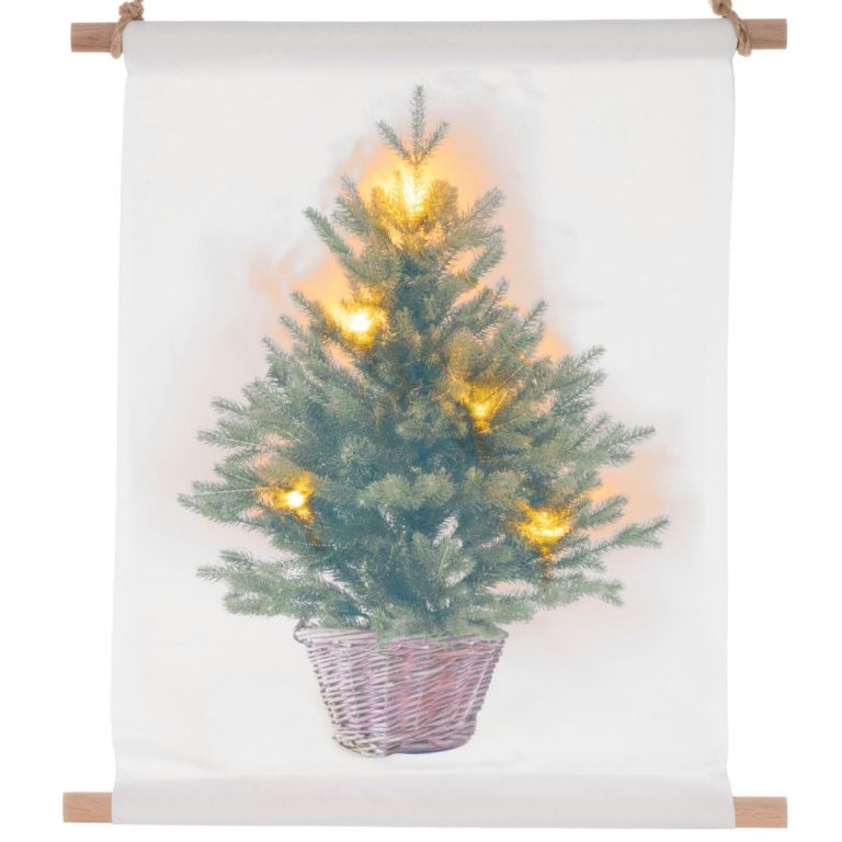 MAXXIVIA Függő fali kép LED karácsonyfa