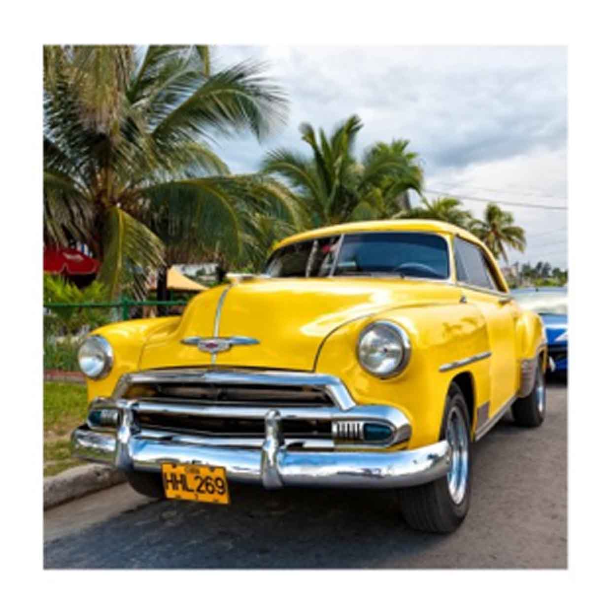 Kubai álom autó - üvegkép