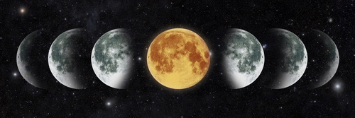 Holdfázisok -vászonkép