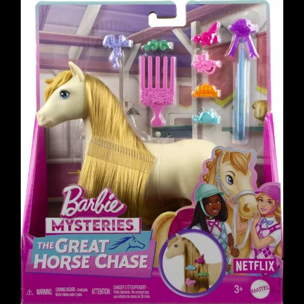 Barbie Mysteries: Nagy pónikaland játékszett - Világosbarna