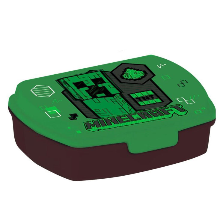 Minecraft Green funny műanyag szendvicsdoboz