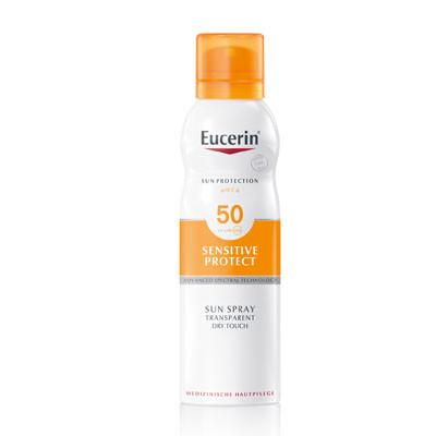 EUCERIN Sun Oil Control Dry Touch színtelen napozó aerosol spray FF50 (200ml)