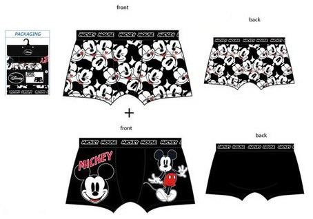 Disney Mickey férfi boxeralsó 2 darab/csomag S