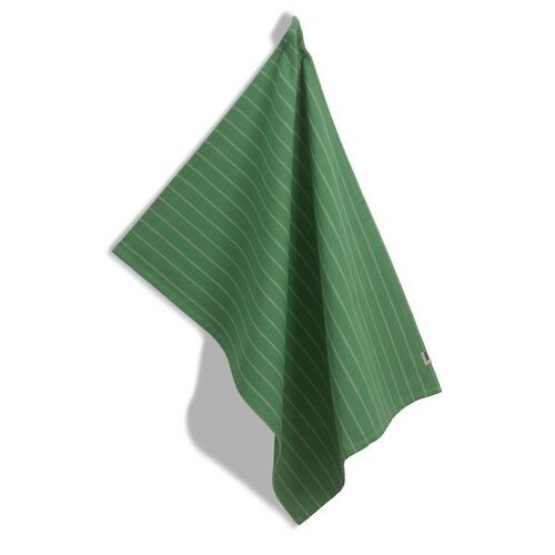Kela Cora konyharuha, 100% pamut, zöld, csíkos, 70 x 50 cm