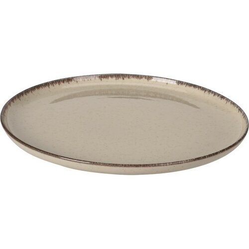 EH Porcelán tányér 27 cm átmérőjű, bézs 