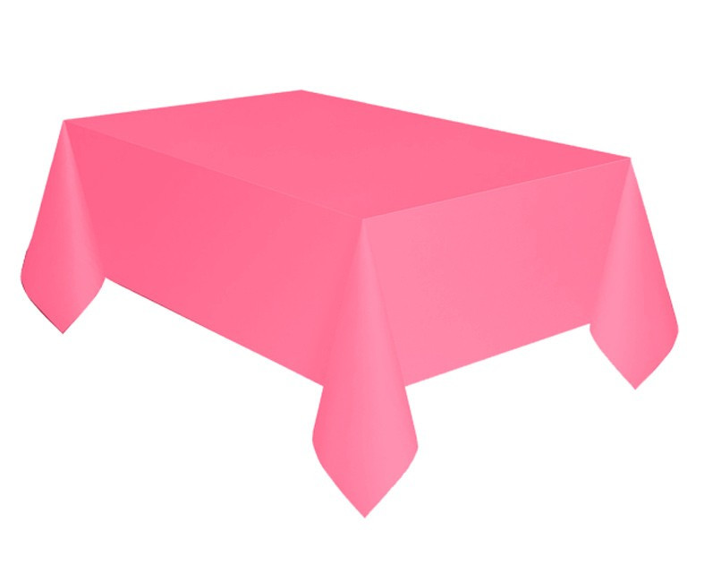 New Pink, Rózsaszín papír asztalterítő 137x274 cm