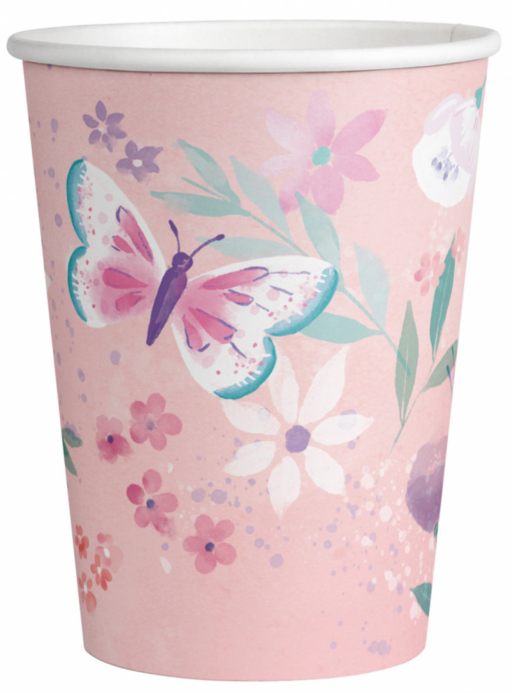 Pillangó Flutter papír pohár 8 db-os 250 ml