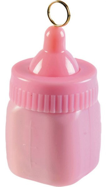 Pink baby bottle léggömb, lufi súly