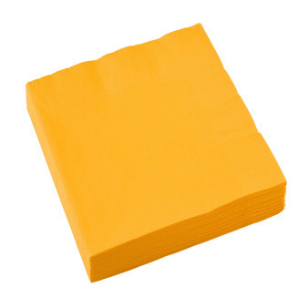 Sárga Sunshine Yellow szalvéta 20 db-os 33x33 cm