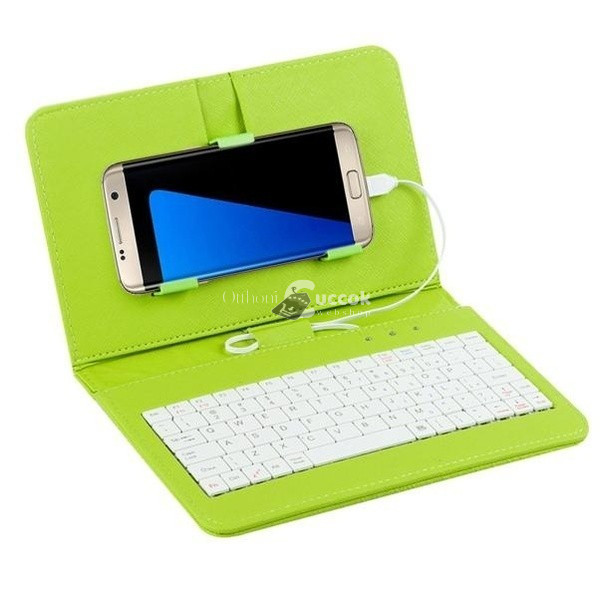 Telefontok billentyűzettel, univerzális telefontok, billentyűzetes mobiltok - - Zöld