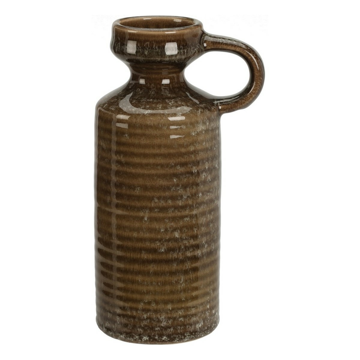 Busara kőagyag váza8,5 x 20 cm, barna