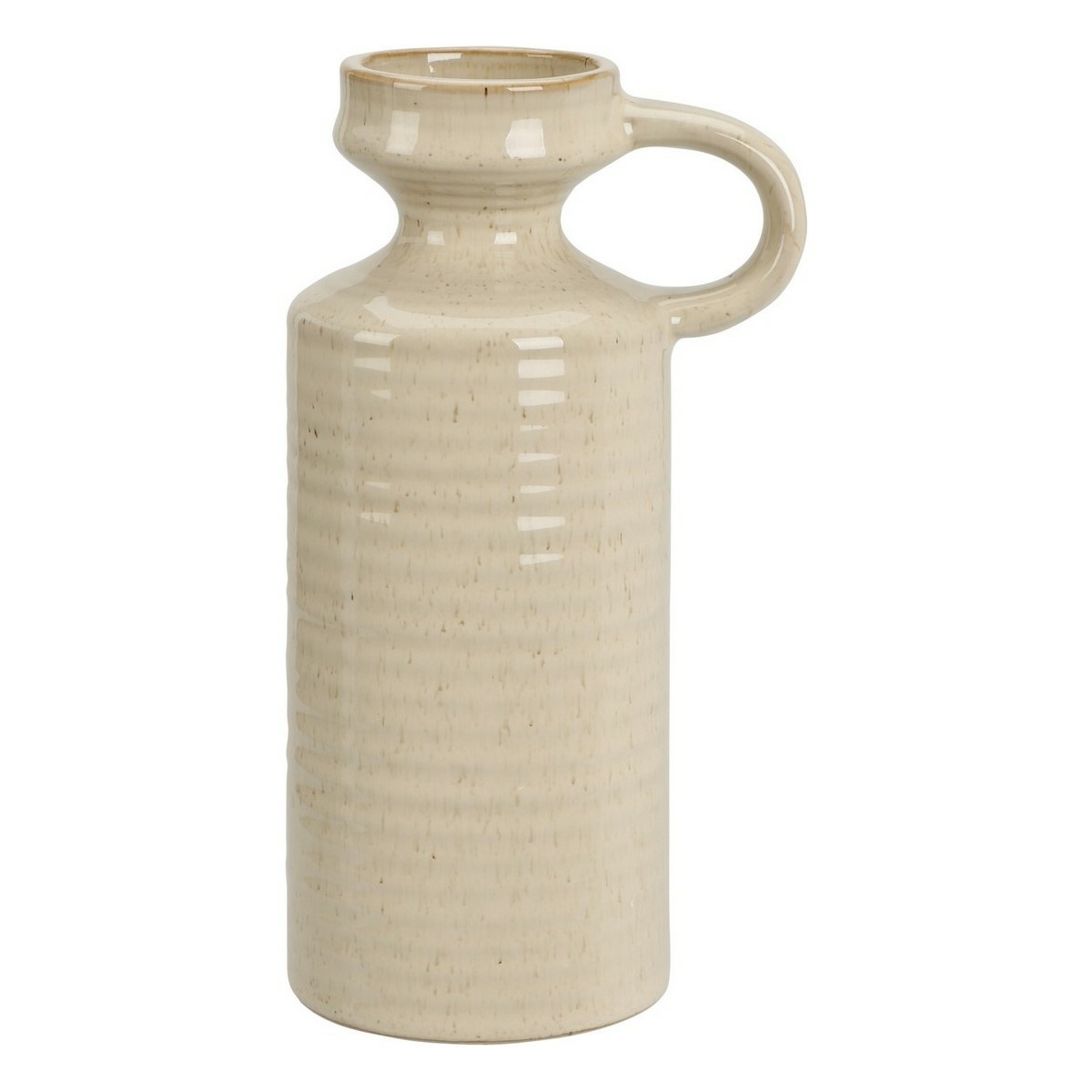 Busara kőagyag váza8,5 x 20 cm bézs 