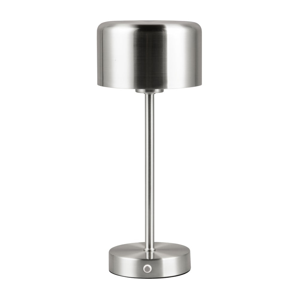 Ezüstszínű LED dimmelhető asztali lámpa (magasság 30 cm) Jeff – Trio