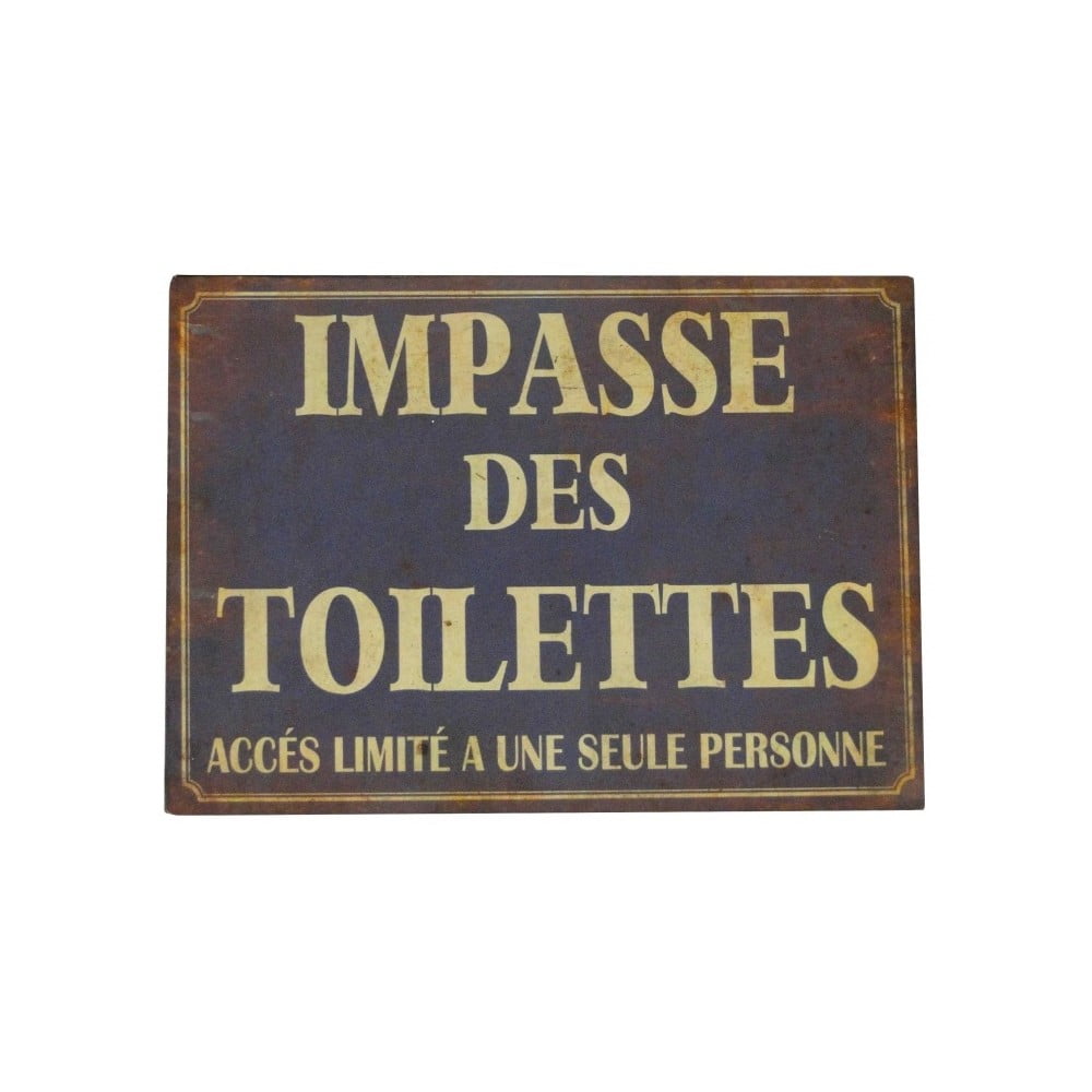 Falitábla 21x15 cm Impasse Des Toilettes – Antic Line