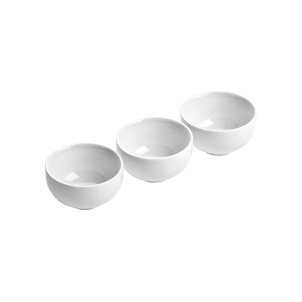 Fehér porcelán szervírozó tál készlet 3 db-os ø 8 cm Entree – Premier Housewares