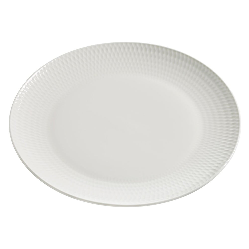 Fehér porcelán szervírozó tányér ø 27 cm Diamonds – Maxwell & Williams