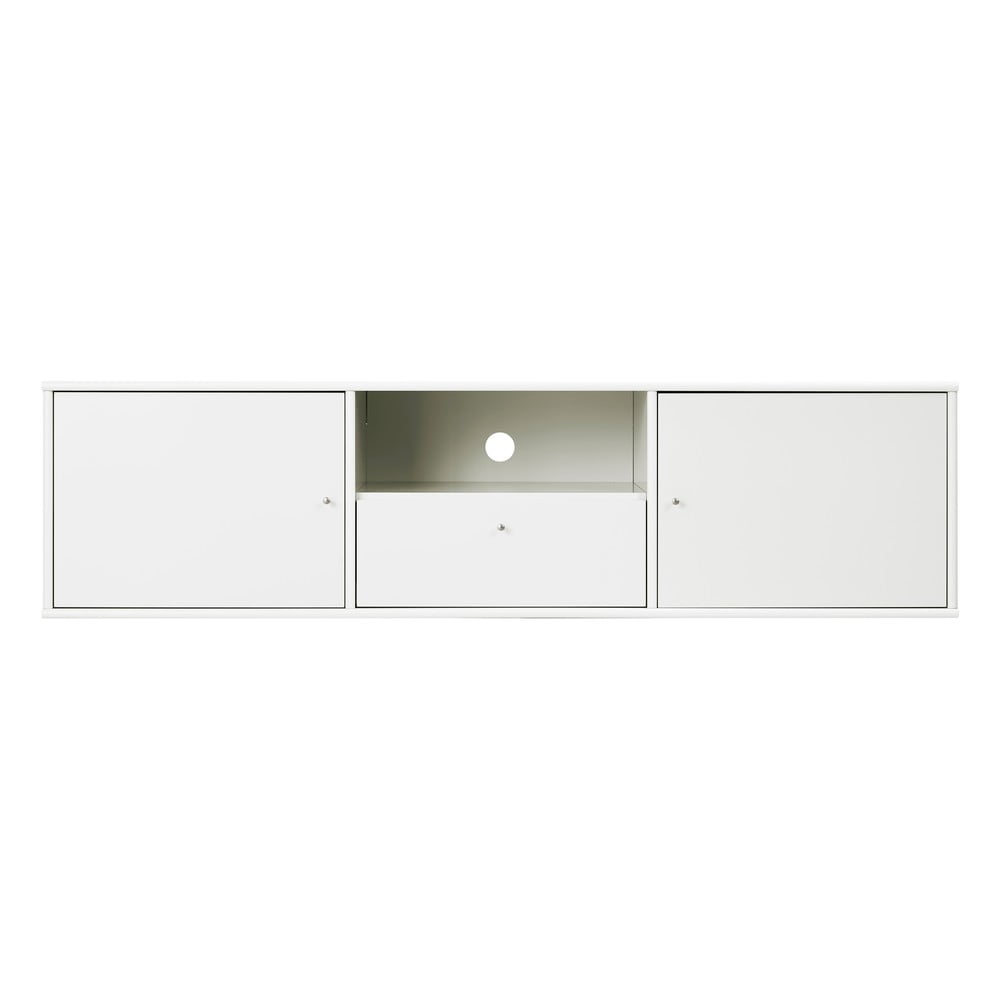 Fehér TV-állvány 161x42 cm Mistral – Hammel Furniture