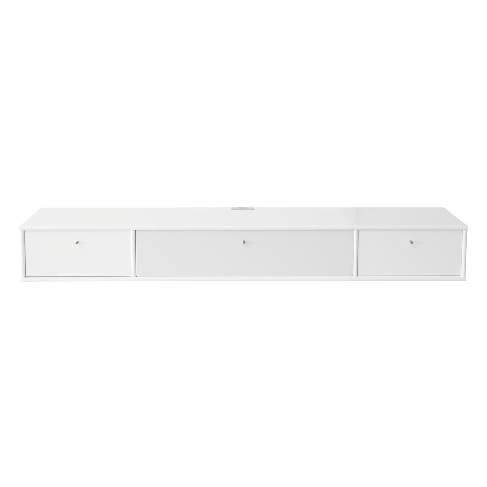 Fehér TV-állvány 176x22 cm Mistral – Hammel Furniture