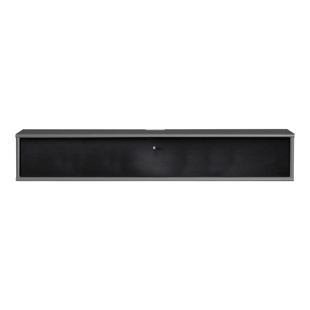 Fekete-antracitszürke TV-állvány 133x22 cm Mistral – Hammel Furniture