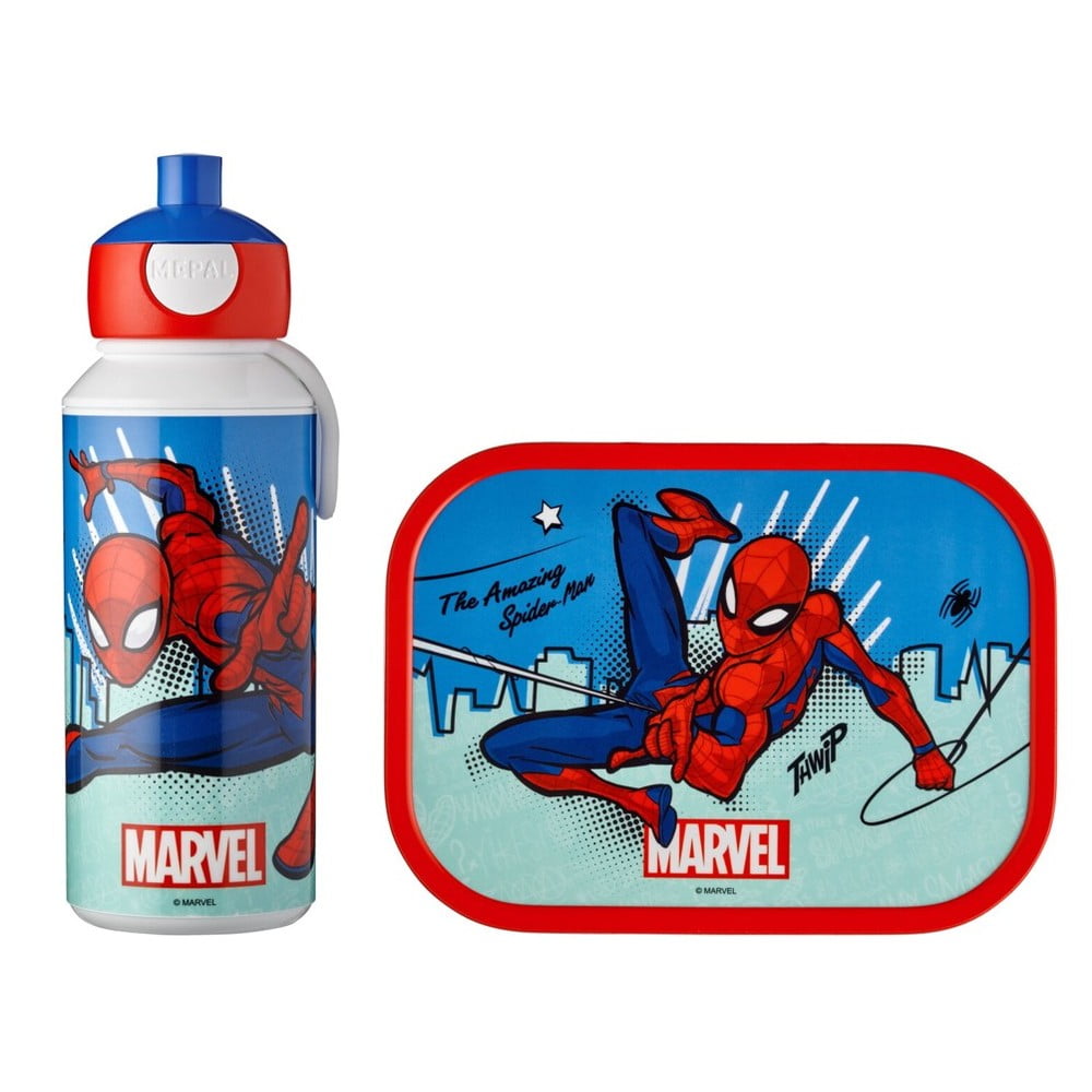 Gyerek uzsonnás doboz palackkal Spiderman – Mepal