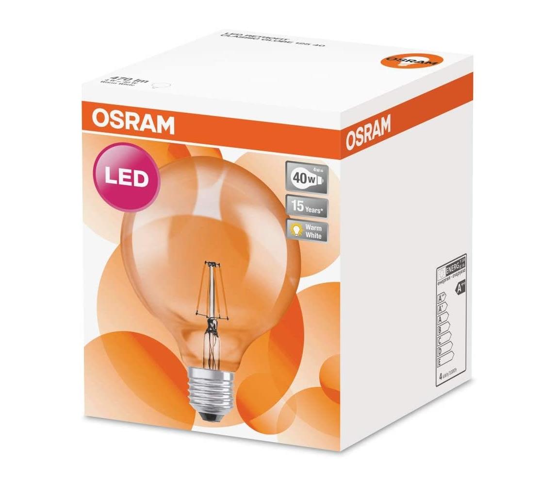 Osram LED Izzó RETROFIT E27/4W/230V 2700K 