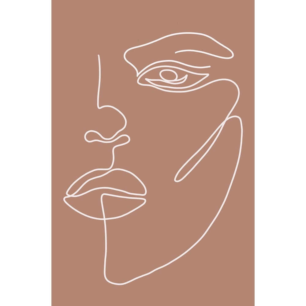 Poszter 29x41 cm Woman Face – Veronika Boulová