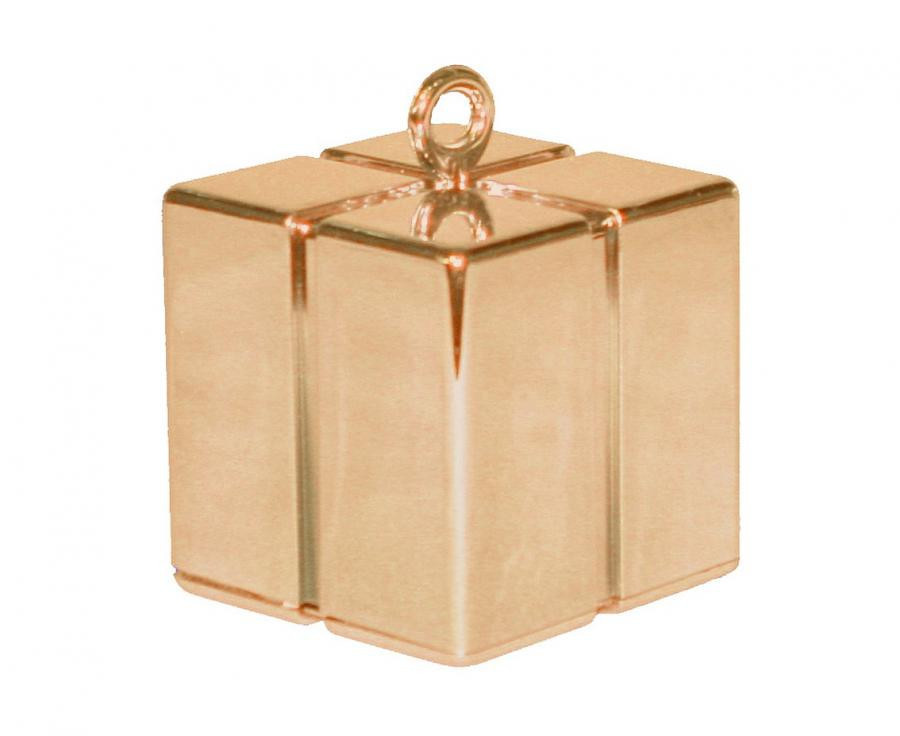 Rose Gold ajándékdoboz formájú léggömb, lufi súly