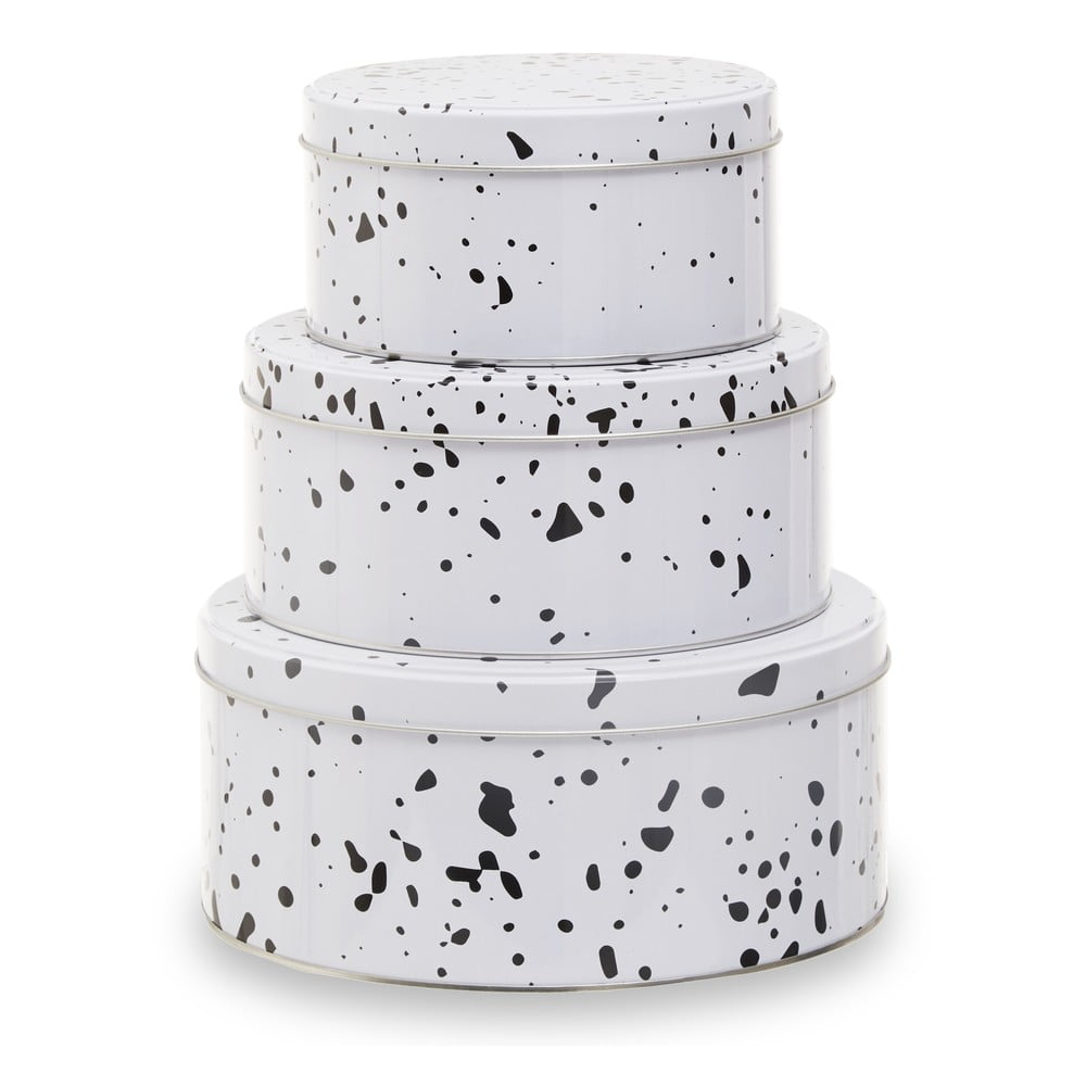 Süteménytartó fém doboz szett 3 db-os Speckled – Premier Housewares
