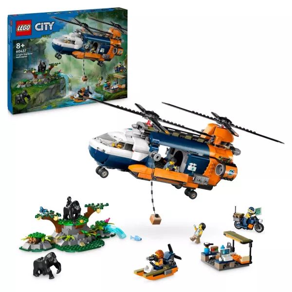 LEGO® CITY: Dzsungelkutató helikopter a bázison 60437