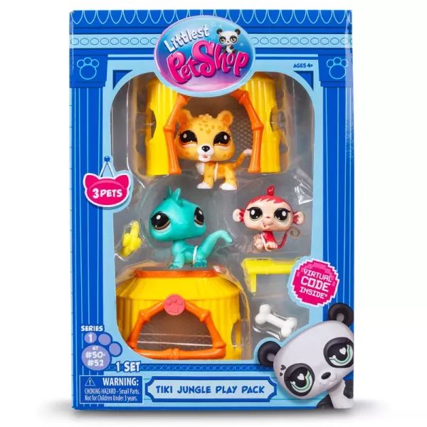 Littlest Pet Shop: Figura csomag, 1. széria, 3 db-os - Dzsungel