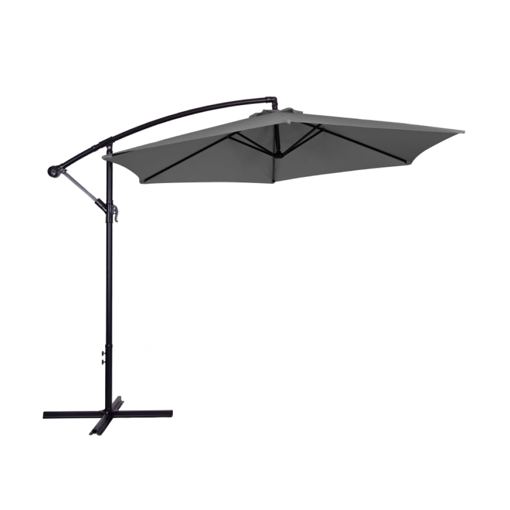 Kerti napernyő, szürke, 3 m, SAMIO