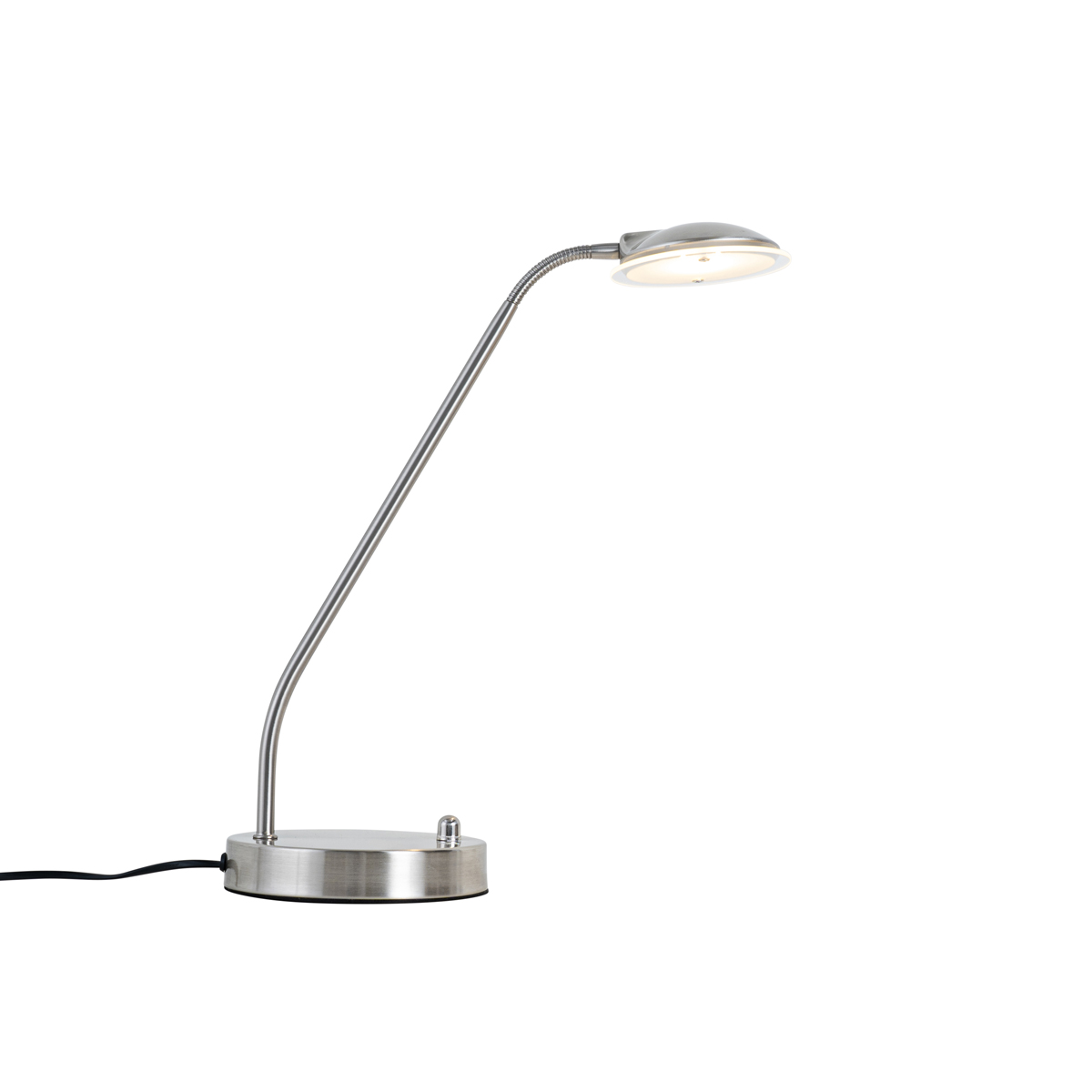 Modern acél asztali lámpa LED-del - Eva