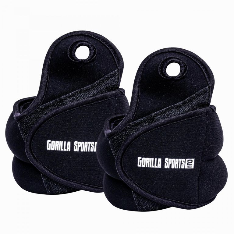 Gorilla Sports Csuklósúly fekete 4 kg 2 x 2 kg