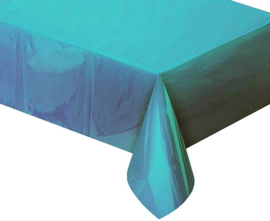 Kék Metallic fólia asztalterítő 137x183 cm
