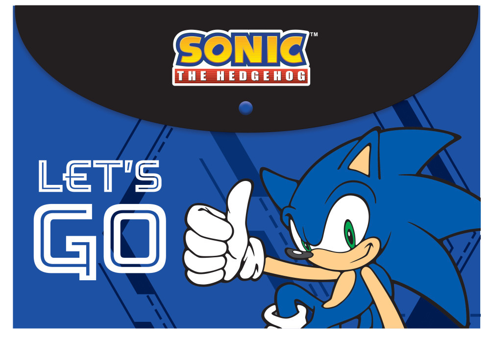 Sonic a sündisznó Go Fast A/4 Irattartó tasak