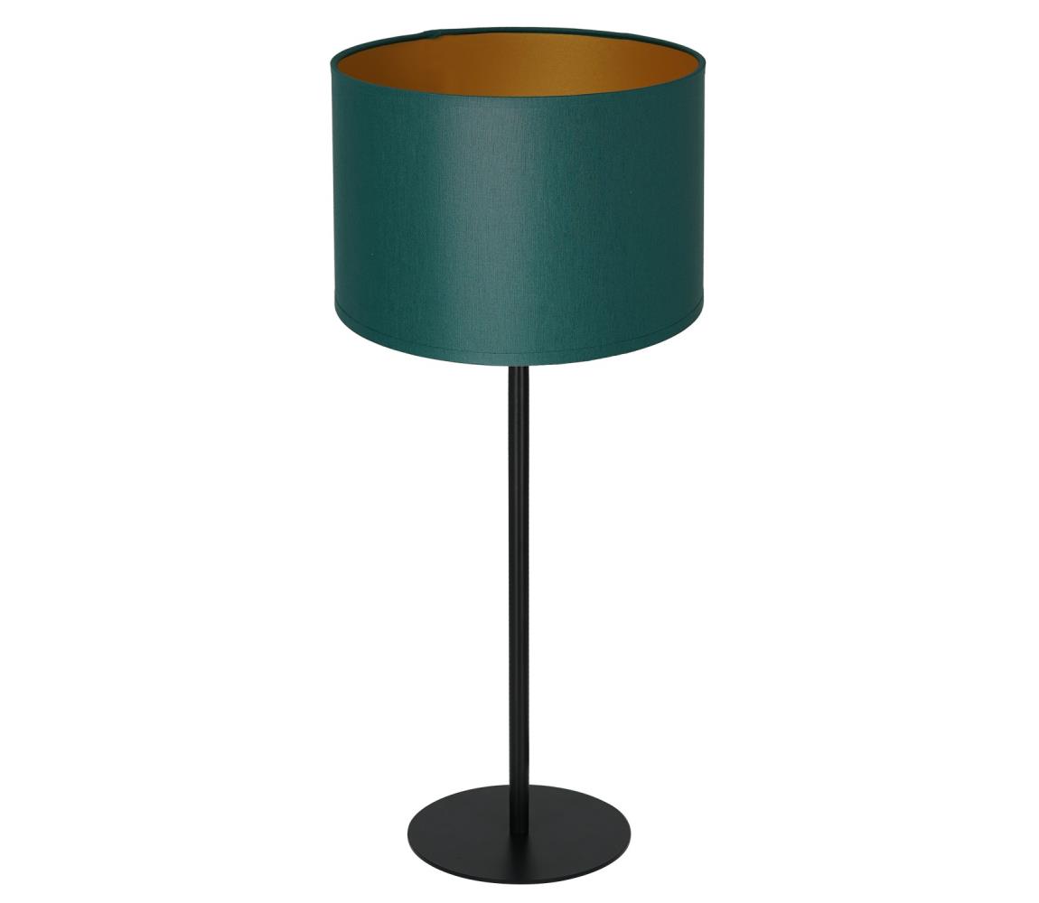  Asztali lámpa ARDEN 1xE27/60W/230V átm. 25 cm zöld/arany 