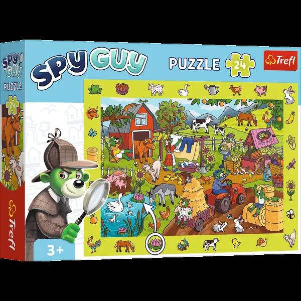 Trefl: Spy Guy Farm nyomozós képkereső puzzle - 24 darabos