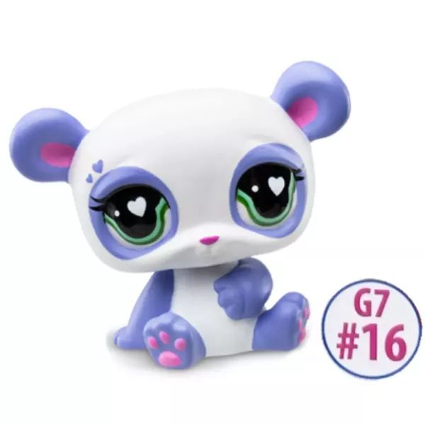 Littlest Pet Shop: Játékfigura #16 - Lila panda
