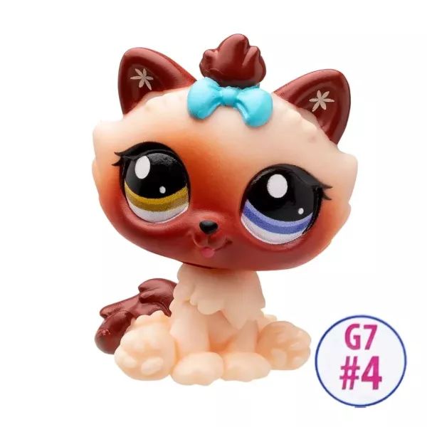 Littlest Pet Shop: Játékfigura #4 - Sziámi cica