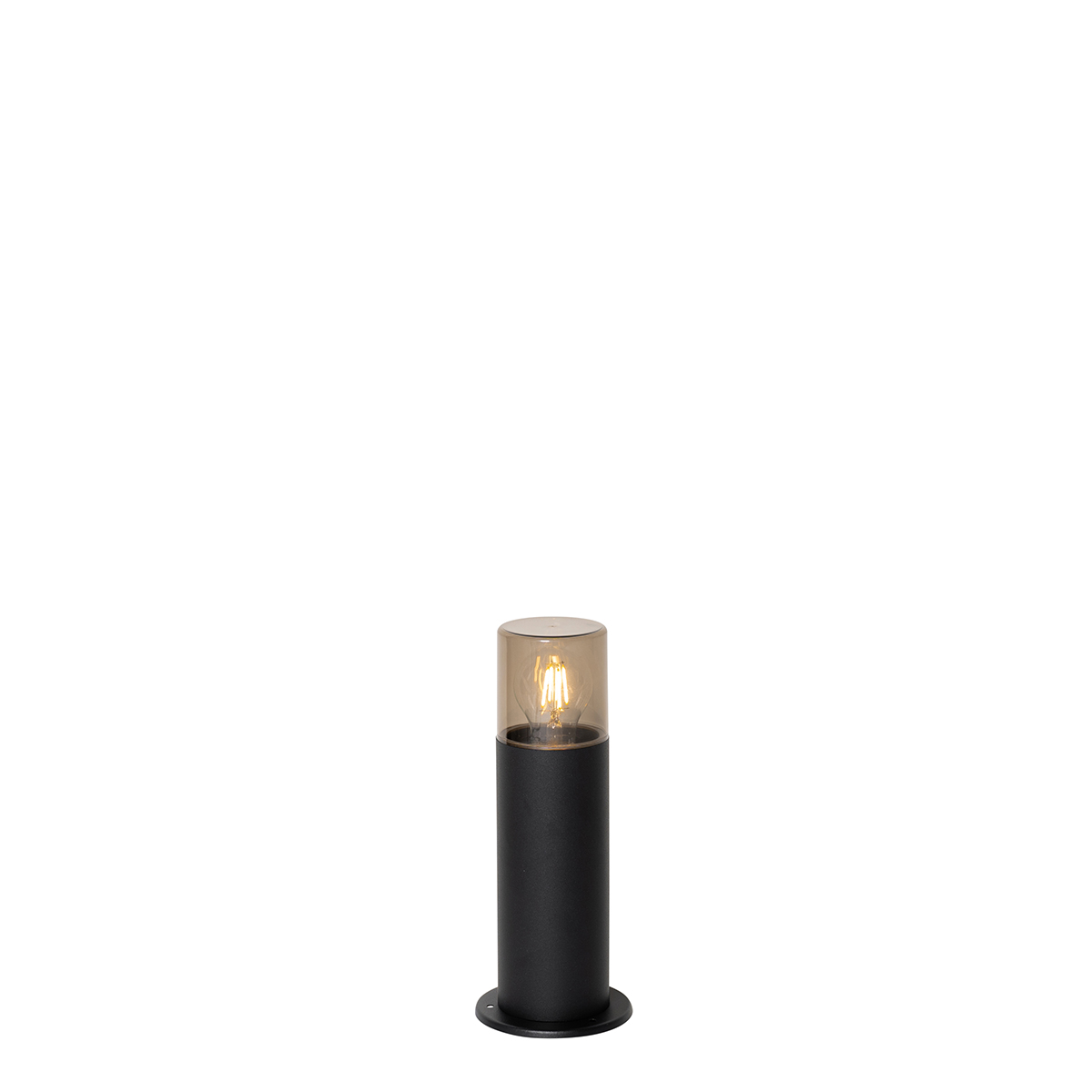 Álló kültéri lámpa fekete, füsternyővel 30 cm IP44 - Odense