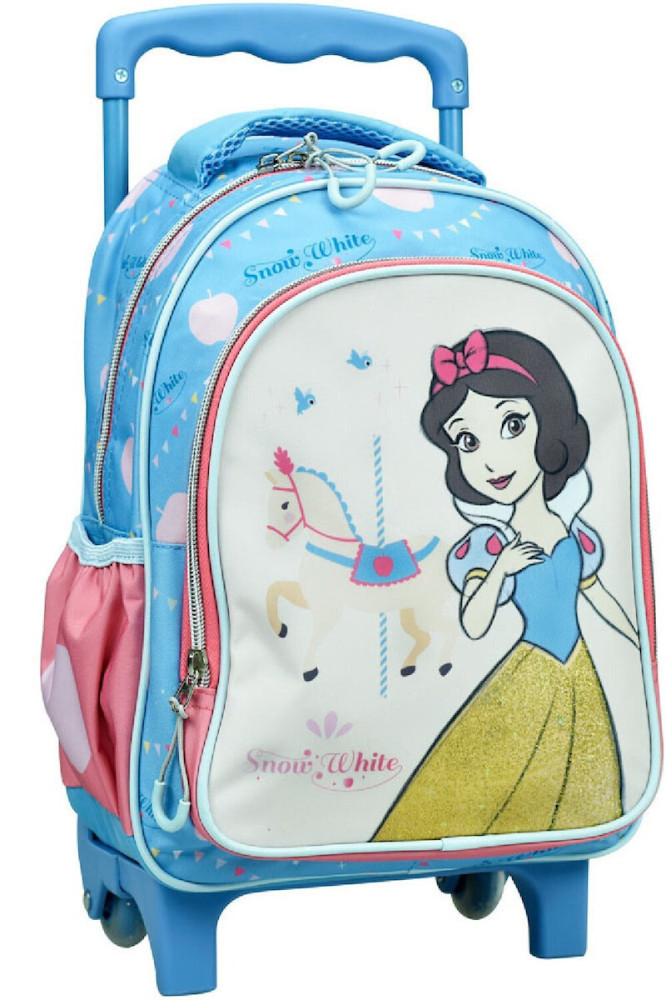 Disney Hercegnők Snow White gurulós ovis hátizsák, táska 30 cm