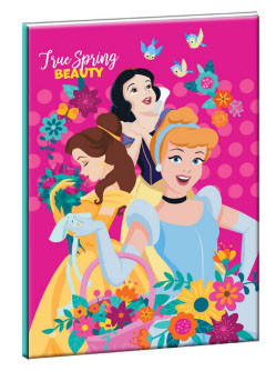 Disney Hercegnők Spring B/5 vonalas füzet 40 lapos