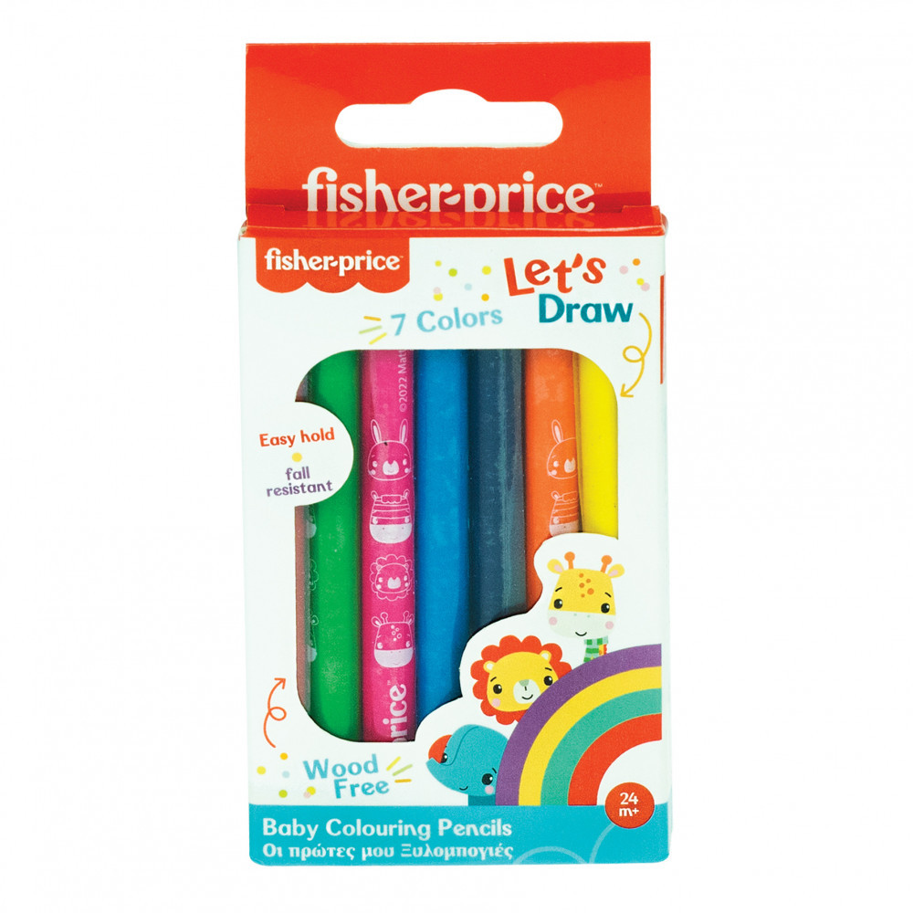 Fisher-Price Let's Draw baba színes ceruza 7 db-os