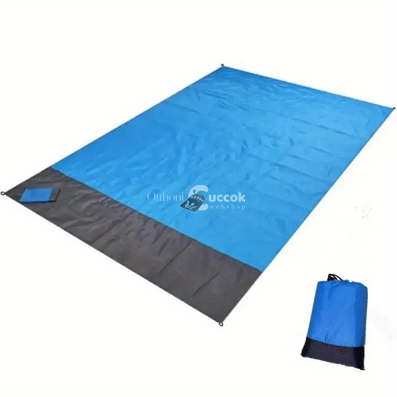 Nagy méretű összehajtható strandszőnyeg 200x210 cm - Kék