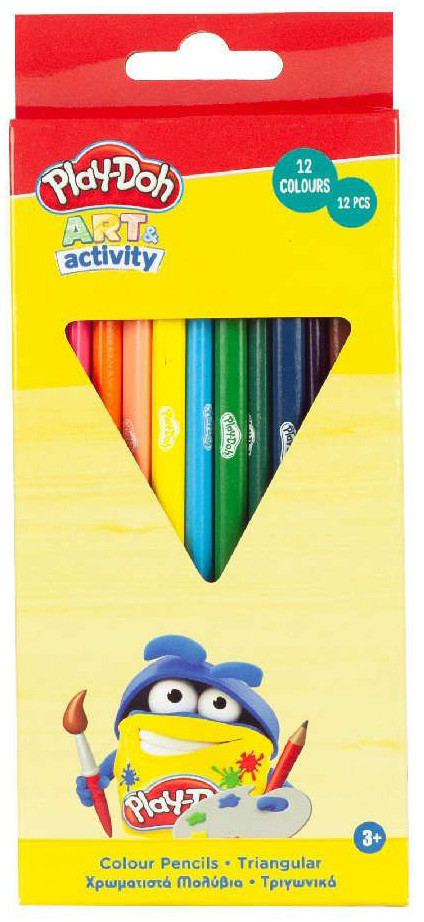 Play-Doh Art háromszögletű színes ceruza 12 db-os