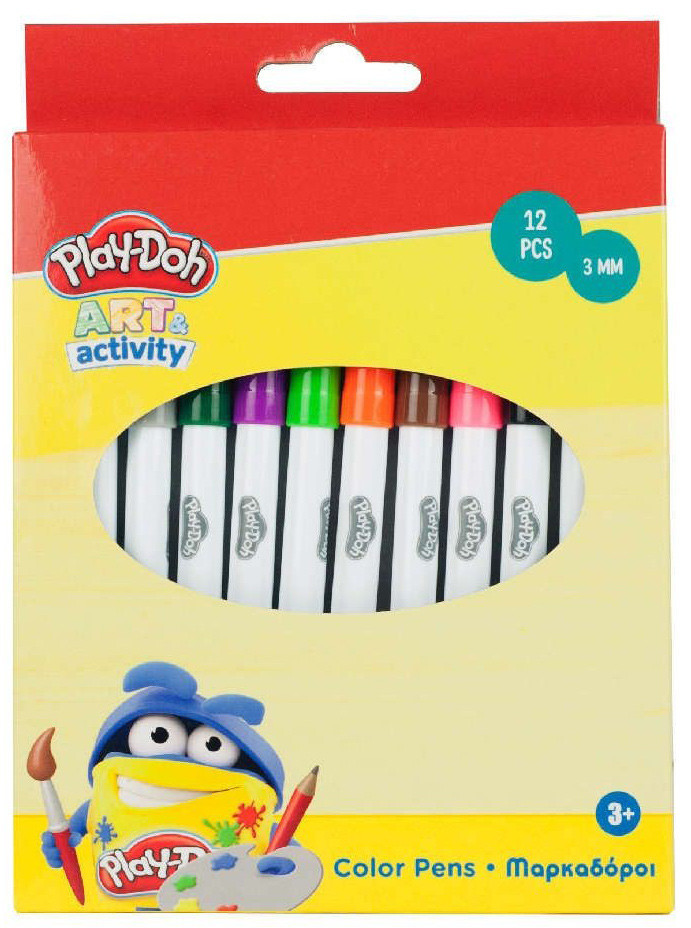 Play-Doh Art kimosható filctoll 12 db-os